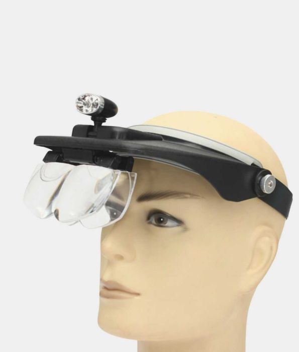 Очки лупа с подсветкой для мелких работ