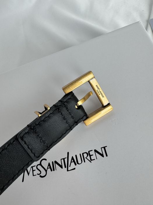 Curea ysl yves saint laurent piele naturala slim