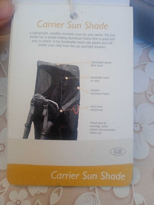 НОВ LittleLife Сенник за раница за носене на деца