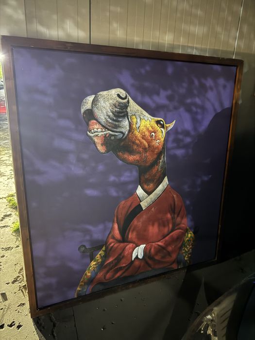 Tablou mare pictura arta satirica