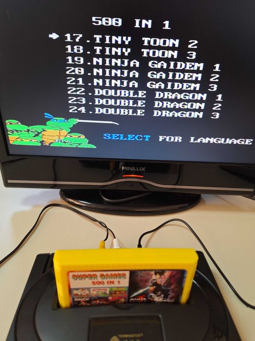 500 in 1 jocuri caseta discheta clasica cu jocuri pentru consola TV