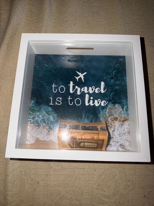 Нова Дървена касичка за пътуване