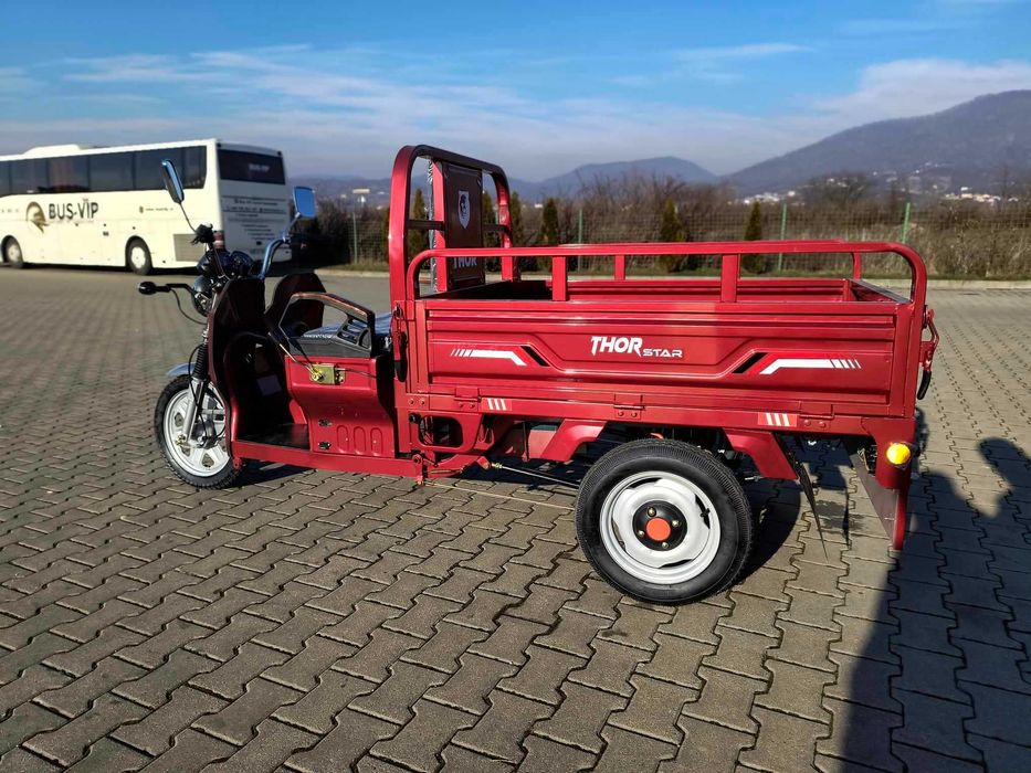 Triciclu electric nou THOR STAR visiniu fara cabina 1200 W Agramix