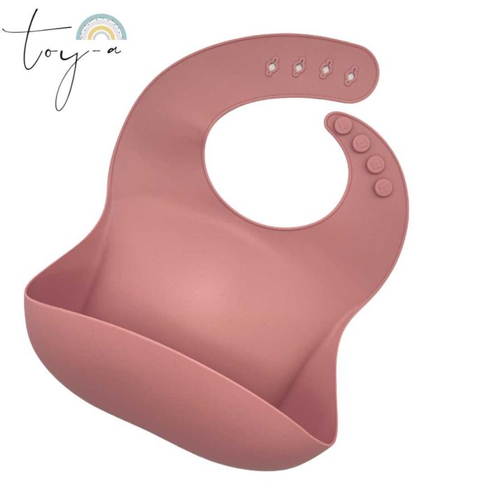 Силиконов бебешки лигавник с джоб