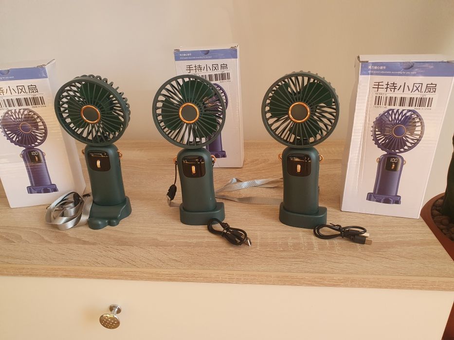 Ventilator Ultra Portabil, 3 in 1, De Mana, De Birou, De Gat,