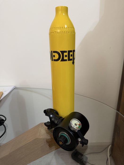 Set snorkeling/scufundări 0,5 L  Dideep– Butelie + pompă manuală + kituri întreținere