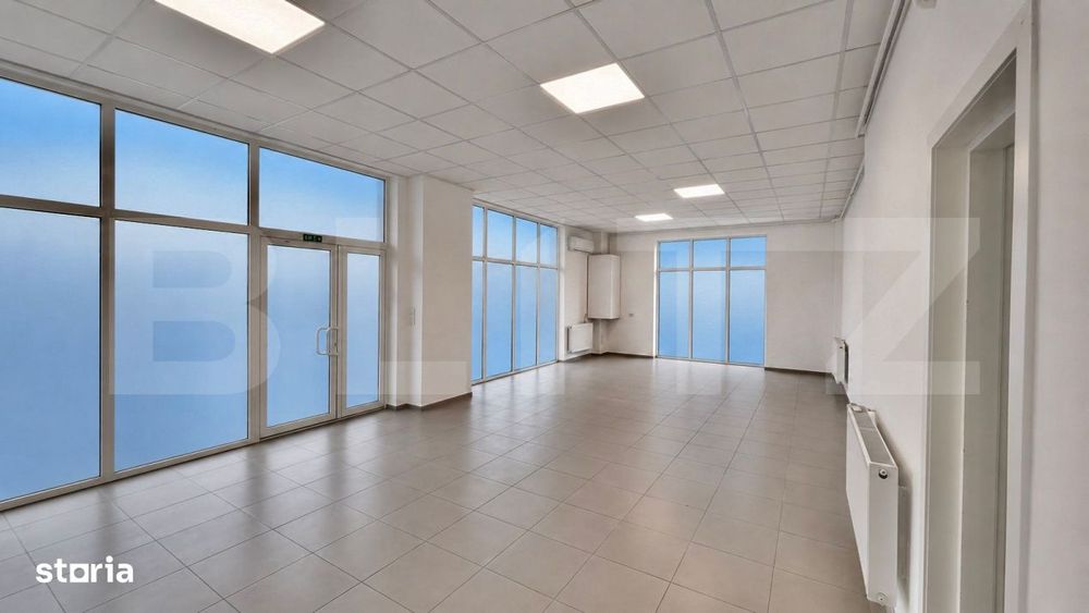 Spatiu comercial open space configurabil, parter, 65 mp utili, zona 1