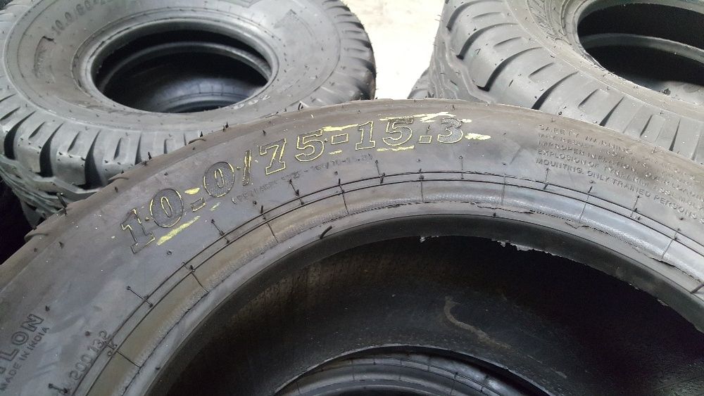 Cauciucuri de remorca noi 10.0/75-15.3 cu 12 pliuri fabricate in India