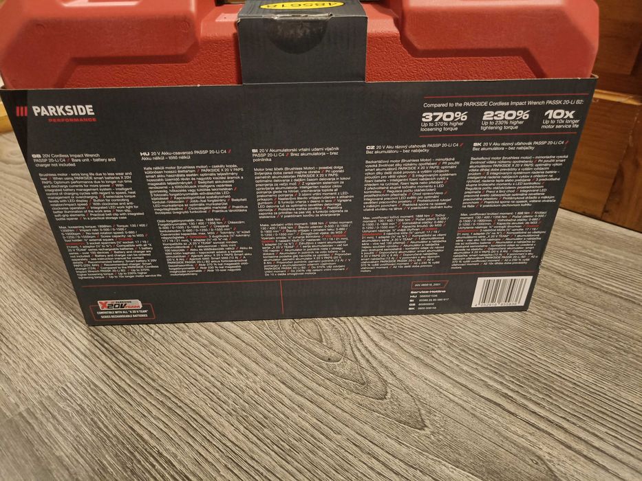 Parkside Performance impact 1/2" - 1356 Nm / 1898 Nm!