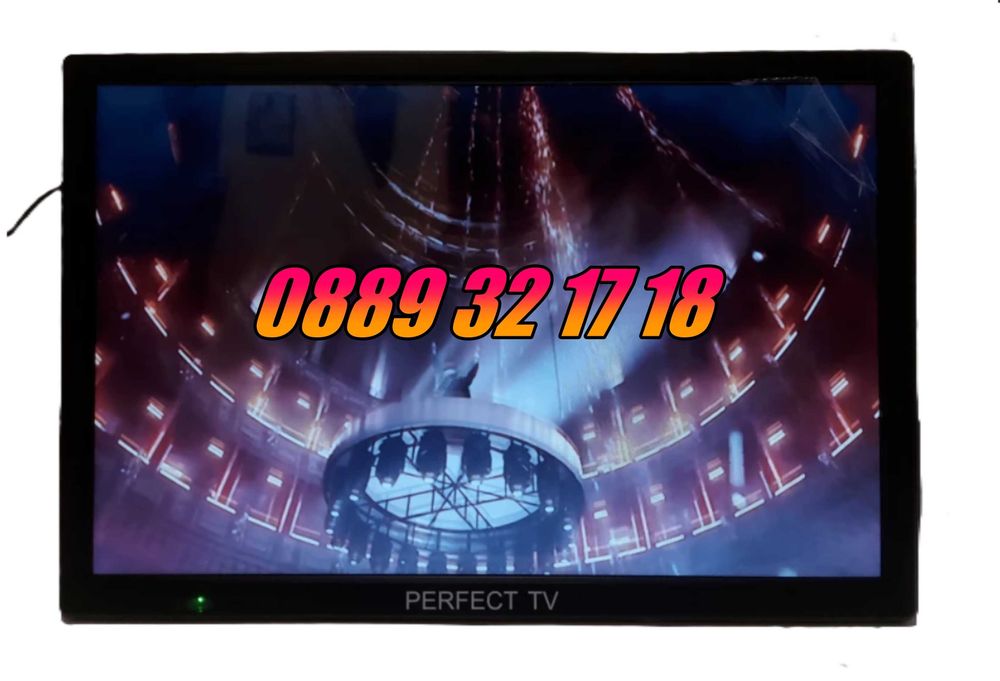 Преносим телевизор 14 инча, портативен цифров телевизор 14" 12v / 220v