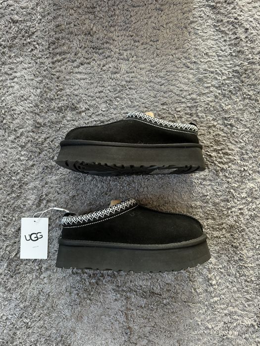 UGG Tasman Platform Slippers Black