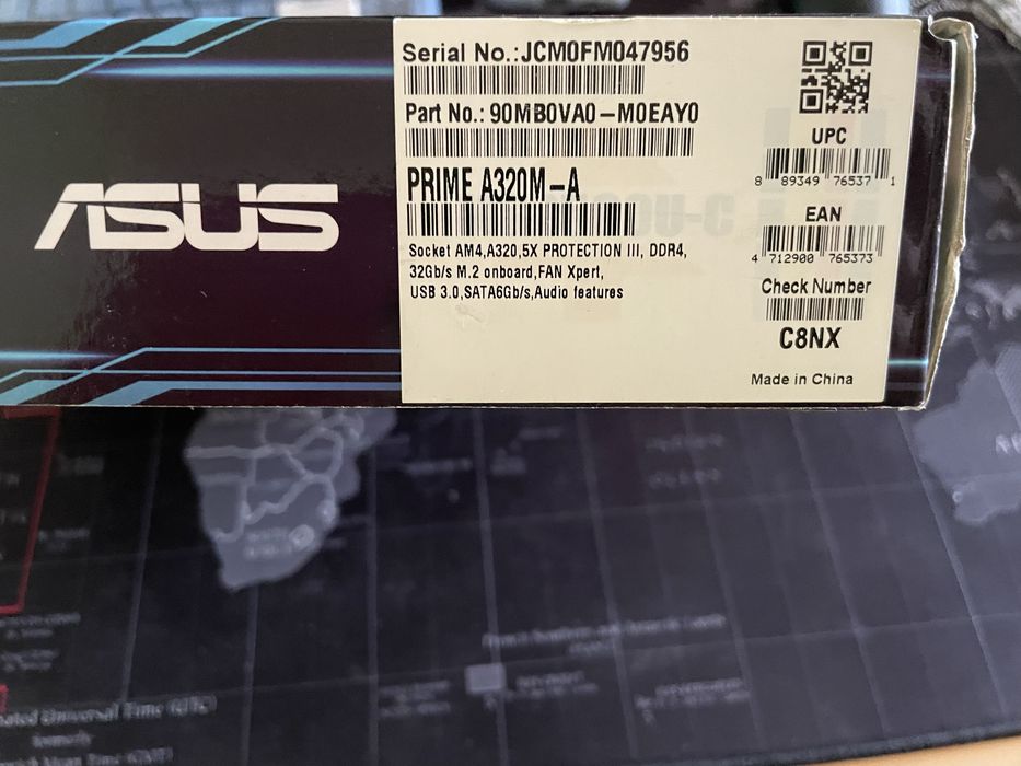 REZERVAT! Placă de bază ASUS Prime A320M-A, Socket AM4 (Utilizată 7 luni)