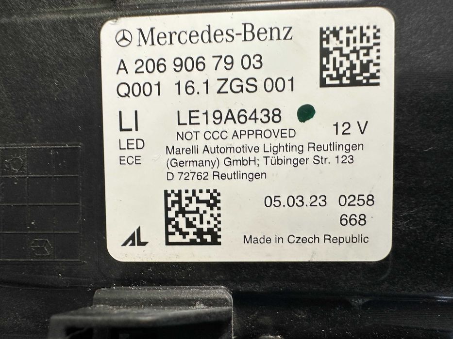 Фар фарове ляв Mercedes C klasse W206 Мерцедес 206 DIGITAL LIGHT