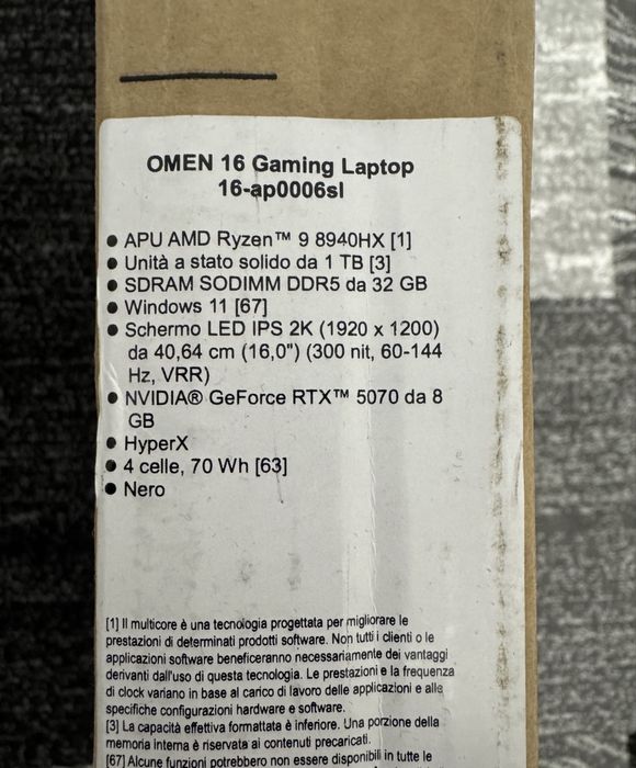 OMEN 16 Gaming Laptop 16-ap0006sl