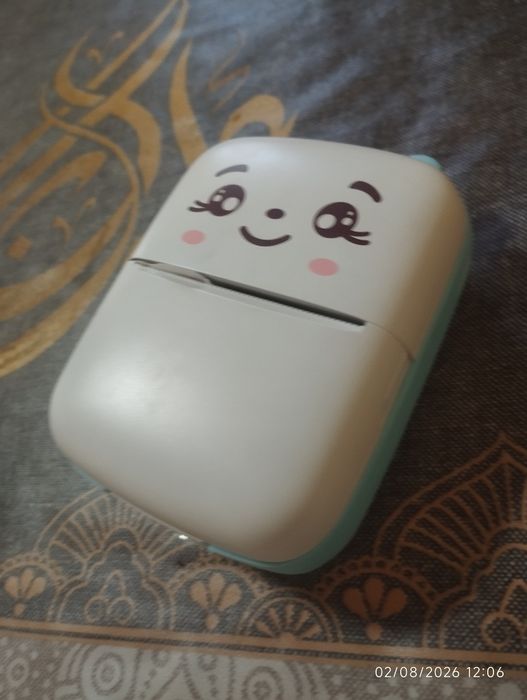 mini printer oq qora rangda