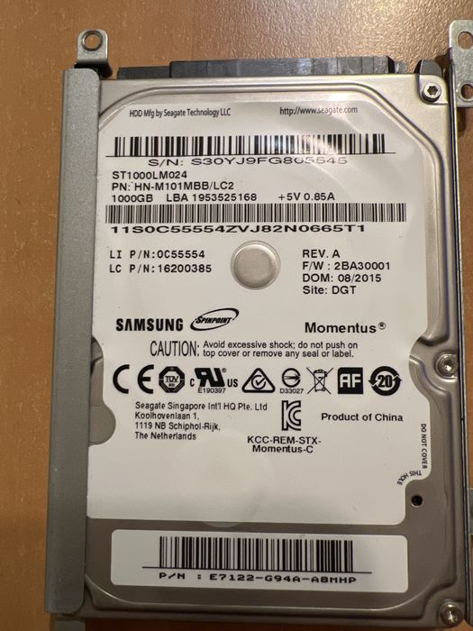 Seagate Spinpoint M8 1TB, 2.5