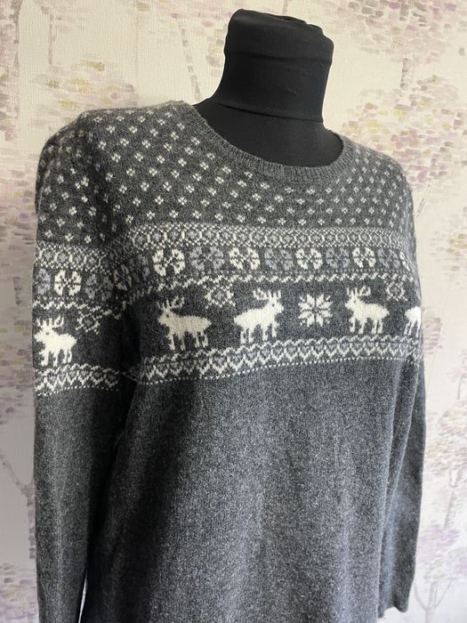 Bluza/Pulover dama gros/iarna/lana merinos Marie Lund L/XL