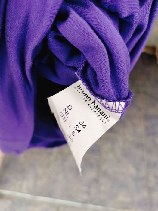 Tunică lungă Bruno Banani cu paiete – Violet – Mărime S (34)