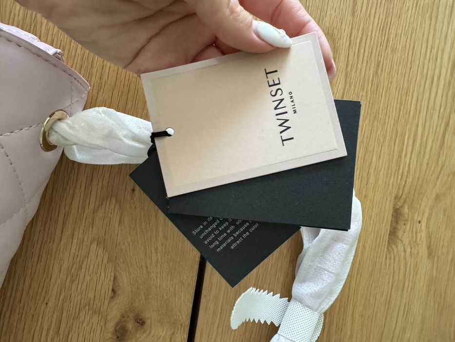 TWINSET чанта от естествена кожа