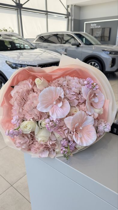 Цветы (букет) розовый