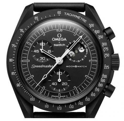 Ceas SWATCH X OMEGA MISSION To The Moon Moonphase Snoopy - Cronograf !