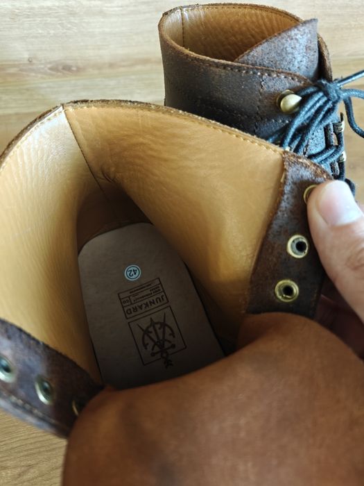 Bocanci cusuți de mână Goodyear welt Junkard
