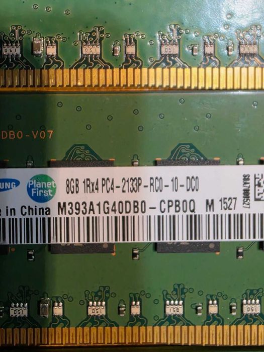 64GB RAM DDR4 2133MHz Server Samsung 8x8GB