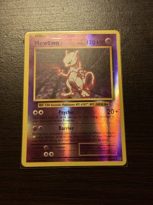 2016 Pokemon XY Evolutions 51 Mewtwo-Reverse Foil