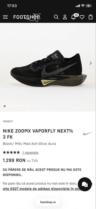 Nike ZOOMX Vaporfly NEXT% 3 marimea 45