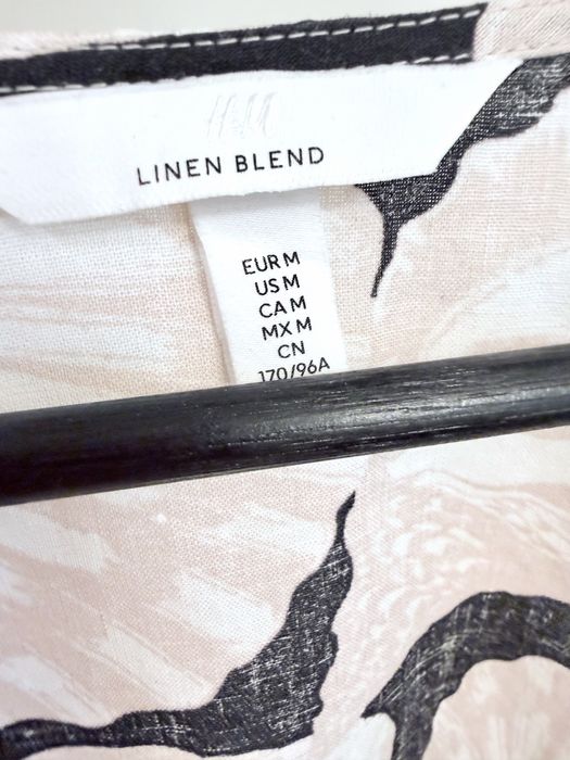 H&M ленен кроп топ