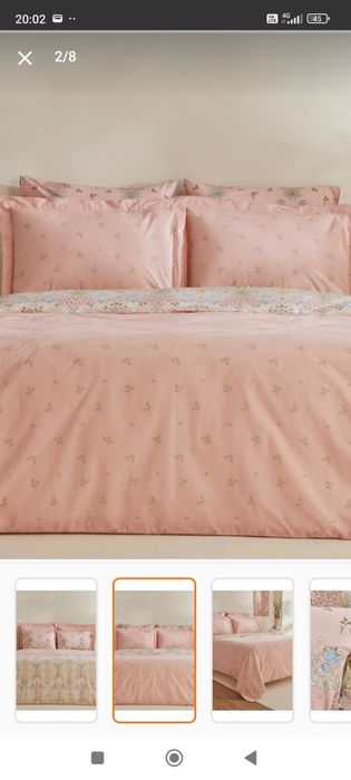 Спално бельо - двоен комплект от памук