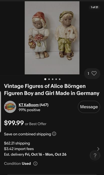 Figurine ALice vintage