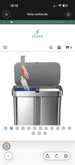 Cos de gunoi inteligent