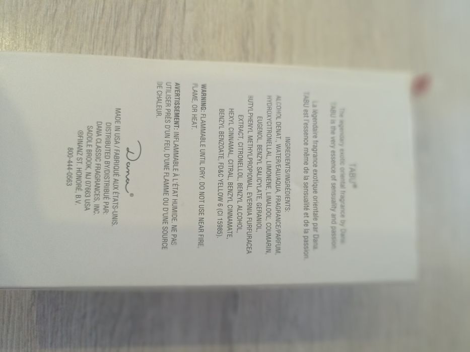 Парфюм Tabu (Dana) продам