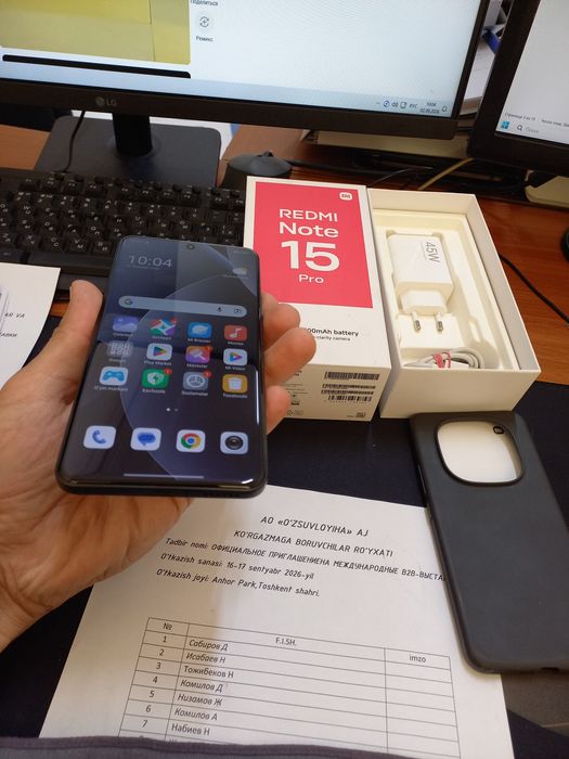 Redmi note 15pro 12/256gb yangi iwlawi zur aybi yuq tozza telefon