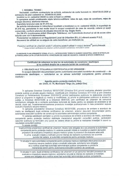 Proprietar vând parcele teren Ranca