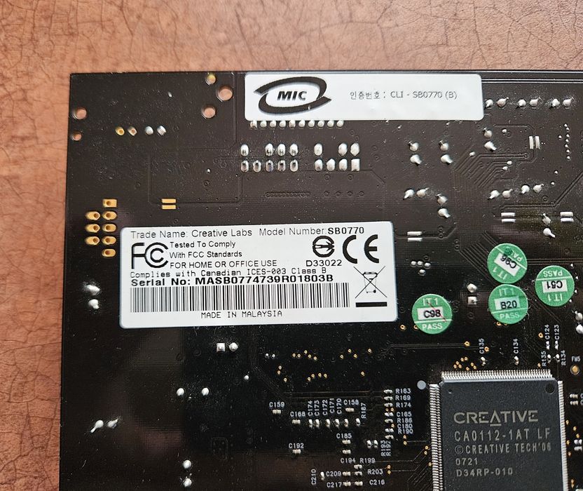 Placa de sunet retro PCI Creative SB X-Fi Xtreme Music DELL (SB0770)