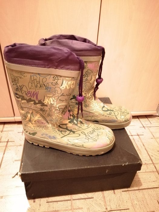 Резиновые сапоги с утеплителем