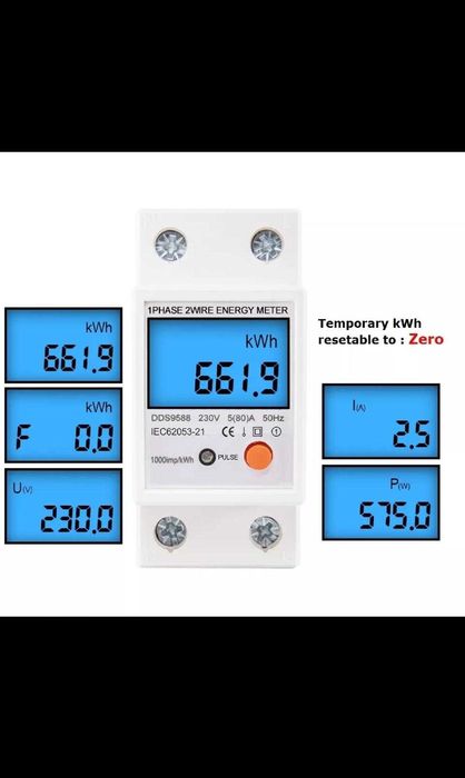 Contor electric 230V afisaj LCD