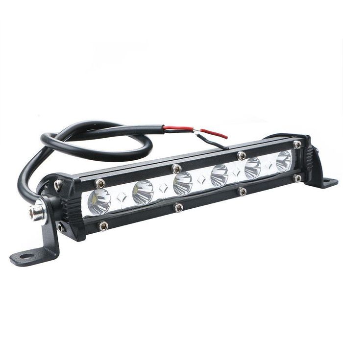 18,5 см мощен led бар с насочена spot светлина 18w 6 led 12v 24v ...