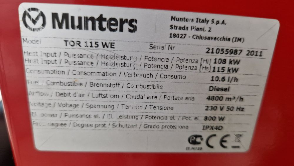 Тепловая пушка MUNTERS