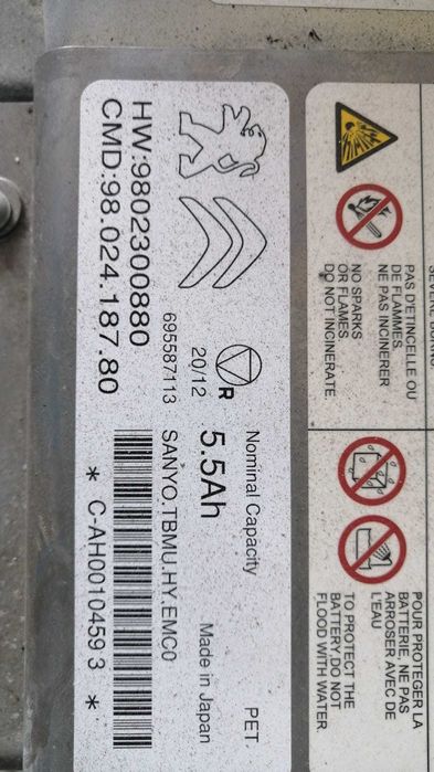 Baterie hybrid (tracțiune) recondiționată 95% Peugeot Citroen DS