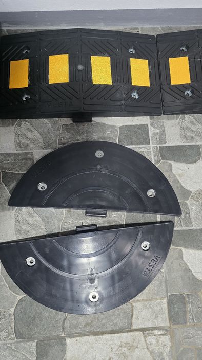 Set 10 Limitatoare viteza din cauciuc PMB+2 capete+suruburi, NOI