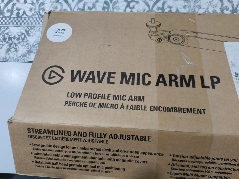 Elgato Wave Mic Arm LP , stand/suport de microfon Elgato Alb