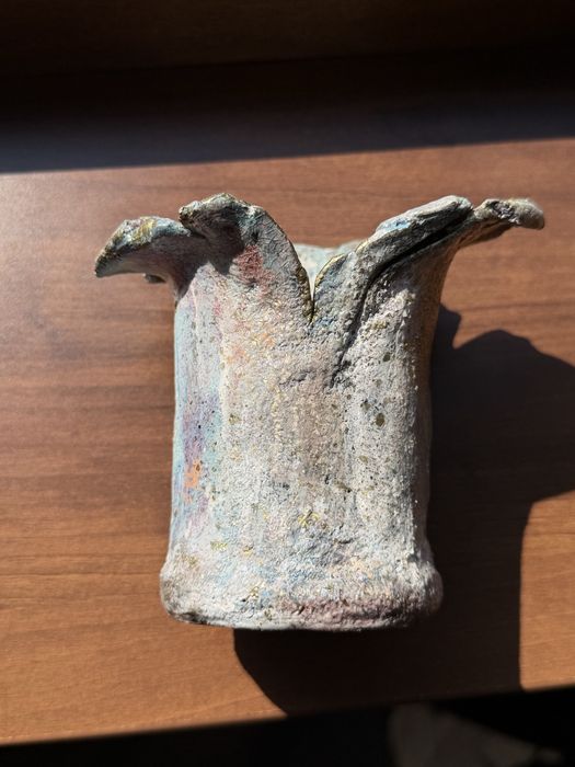 Vas decorativ sculptural / Vază artistică handmade