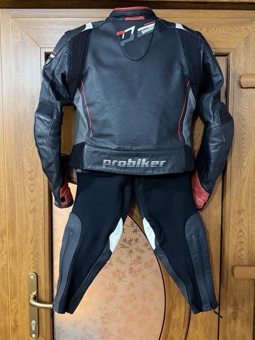 Combinezon Moto ProBiker Din 2 Piese Mărimea S/XXS Piele Naturală