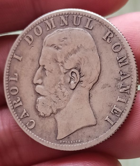 Moneda 5 lei 1881 Romania