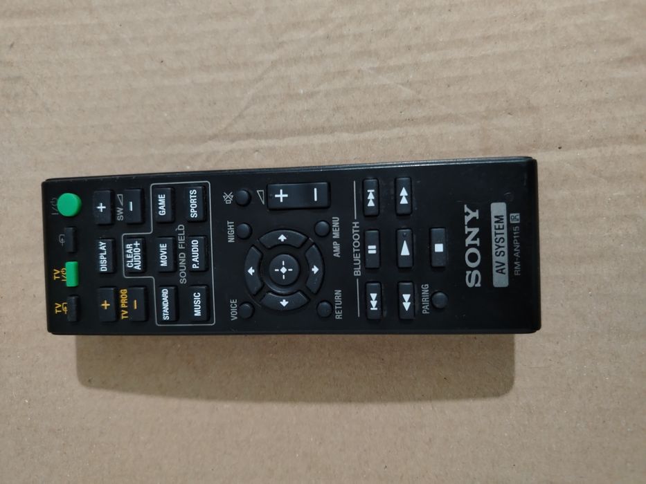 Telecomandă originală Sony RM-ANP115, proiectată pentru a controla sisteme audio de tip soundbar Sony (