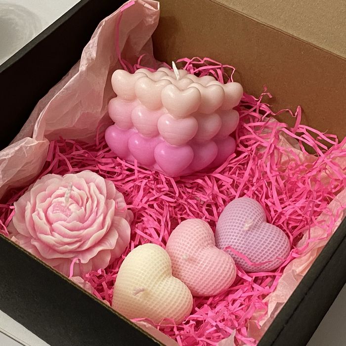 Тюльпаны, подарки на 8 марта, арома свечи