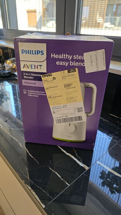 Aparat de gatit cu abur si blender 2in1 Philips Avent